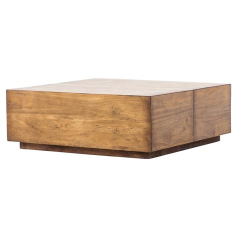 Duncan Reclaimed Wood Square Storage Coffee Table 42 | Zin Home