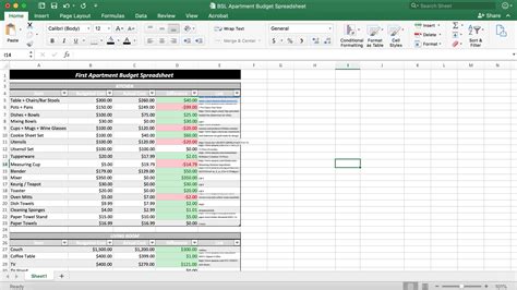 This First Apartment Budget Worksheet Will Make Your Move SO Much ...