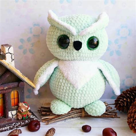 Crochet Pattern Owl PDF / Plush stuffed owl pattern / | Etsy