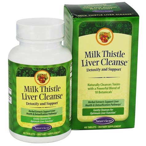 Natures Secret Milk Thistle Liver Cleanse Tablets - 60 Ea - myotcstore.com