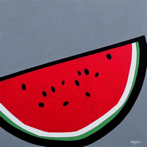 Watermelon - pop art painting on canvas | Pop art painting, Pop art ...