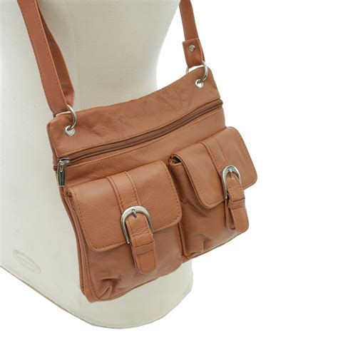 Womens Leather Cross Body Bag Organizer Purse Shoulder Bag Handbag Good 4 Travel | eBay