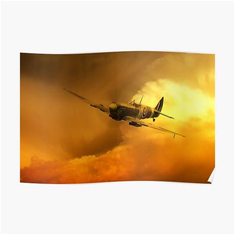 "Spitfire" Poster for Sale by aviationart | Redbubble