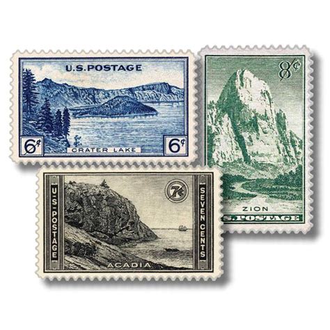 The U.S. National Parks Stamp Collection