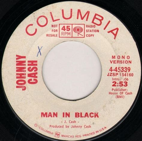 Johnny Cash - Man In Black (1971, Vinyl) | Discogs