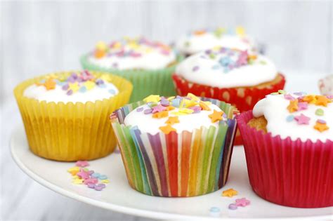 These fairy cakes from Mary Berry are a kids classic. Simple cakes with icing and sprinkles ...