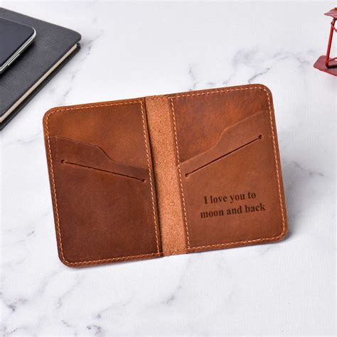 Personalized Wallet Engraved Wallet Leather Wallet Gift for - Etsy