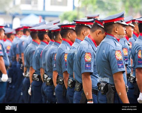 Members of Philippine National Police Stock Photo - Alamy