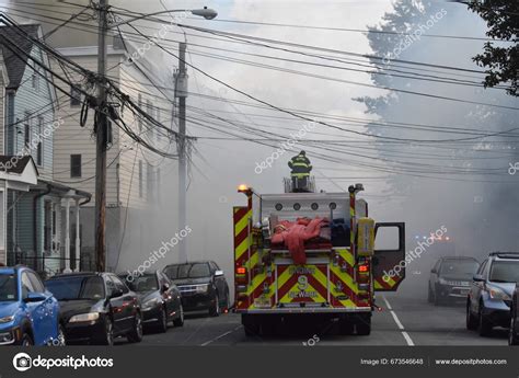 Two Alarm Fire Newark New Jersey August 2023 Newark New – Stock ...