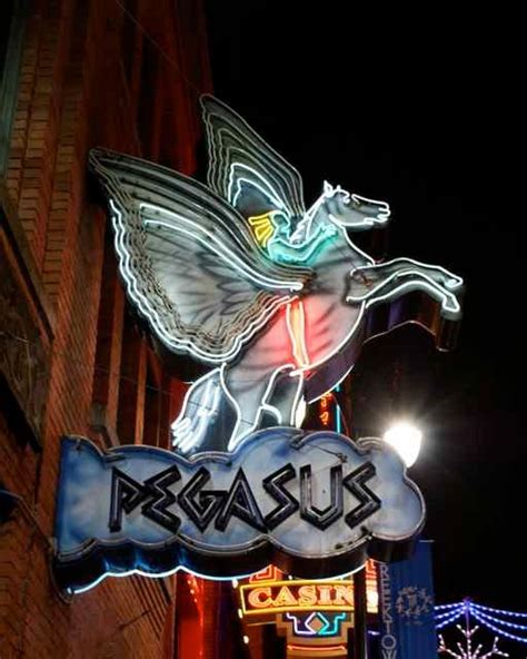 Pegasus Neon Photo Art Greektown Detroit Flying Horse Wings Greek Restaurant Nightlife Urban ...