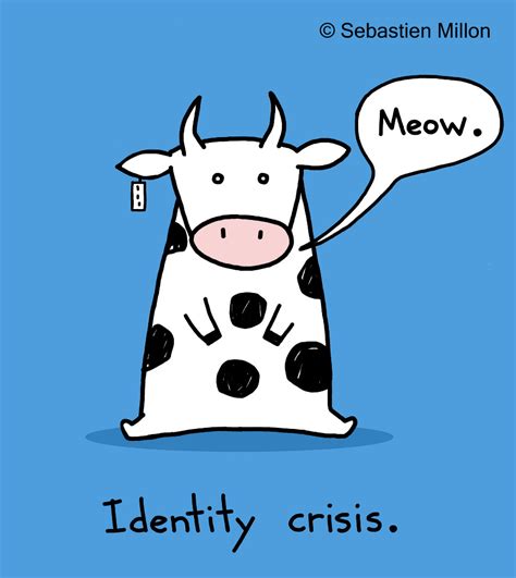 Identity Crisis Cow - Sebastien Millon / Art & Illustration