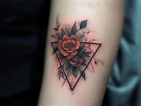 Triangle Rose Tattoo Meaning: Symbolism and Designs