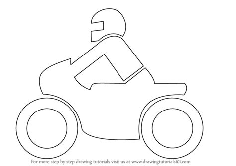 How To Draw A Motorcycle For Kids