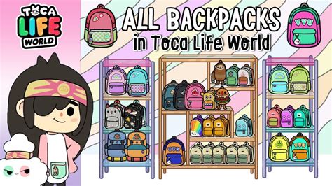 All Updated Secret Backpacks in Toca Life World | Toca Boca | Shintomi - YouTube