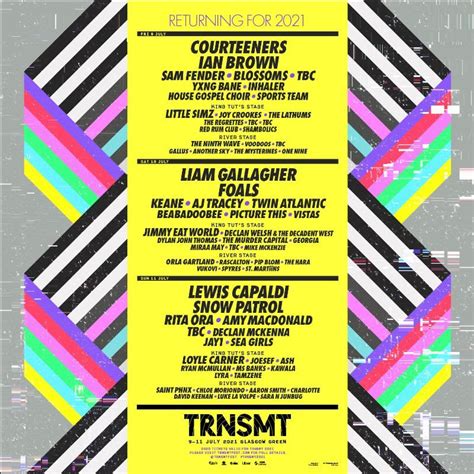 TRNSMT 2021 Line Up: First Acts Confirmed | Clash Magazine Music News ...