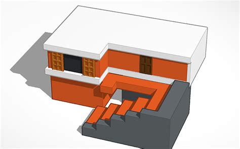 3D design My modern house in minecraft - Tinkercad