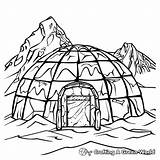 Igloo Coloring Pages  Free & Printable sketch template