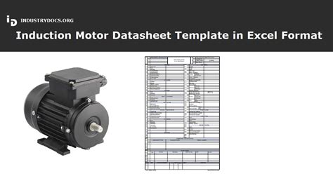 Electric Motor Datasheet Template in Excel Format