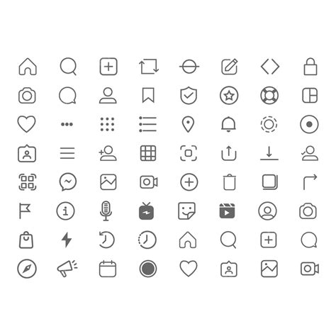 A Set Of Instagram Icons Vector, Instagram Notification, Follow Icon, Contact List PNG and ...