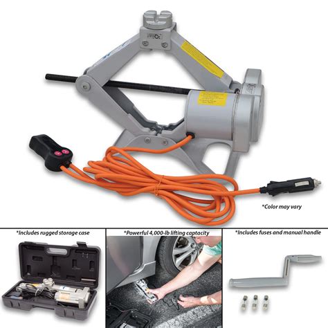 Electric Car Jack - 12V DC 4000-LB | BUDK.com - Knives & Swords At The Lowest Prices!