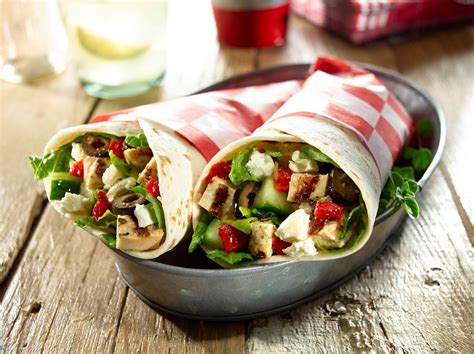 Mediterranean Chicken Wraps | Rezept | Sammy