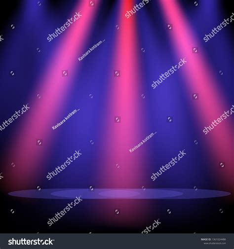 Concert On Stage Background Flood Lights Stock Vector (Royalty Free ...