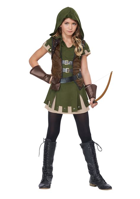 Miss Robin Hood Girl's Costume | Girl's Superhero Costume