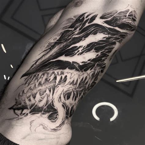 𝕽𝖊𝖓𝖊 𝕳𝖎𝖑𝖐𝖊𝖓 on Instagram: "BEAST OF DARKNESS (WIP) FIRST SESION" | Dark tattoo, Anime tattoos ...