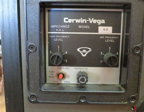 Vintage Cerwin Vega D9 Speakers - "The Eviction Speaker" - 350 watts handling power -Refoamed ...