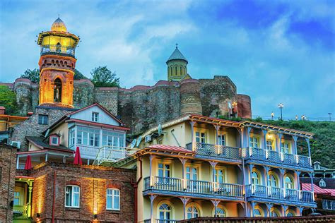 View of the Old Town of Tbilisi, Georgia after sunset Photograph by T ...