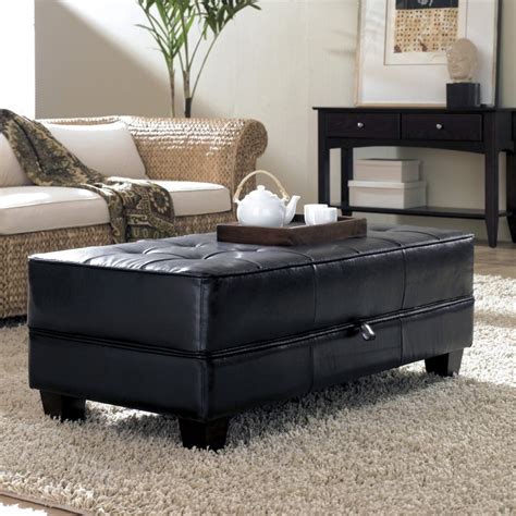 Unique and Creative! Tufted Leather Ottoman Coffee Table | HomesFeed