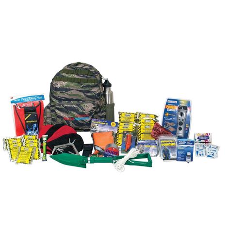 Ready America 4-Person Deluxe Outdoor Survival Kit-70315 - The Home Depot