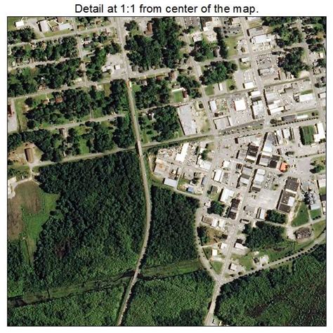 Aerial Photography Map of Whiteville, NC North Carolina