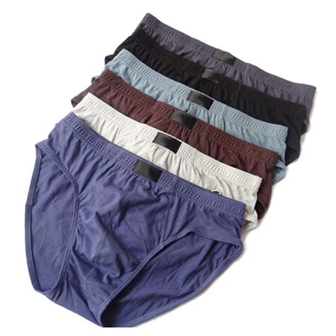 10pcs/lot 100% Cotton Mens Briefs Plus Size Men Underwear Panties 4XL/5XL/6XL Men's Breathable ...