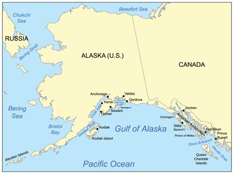 Gulf of Alaska Sea - Sea in Pacific ocean