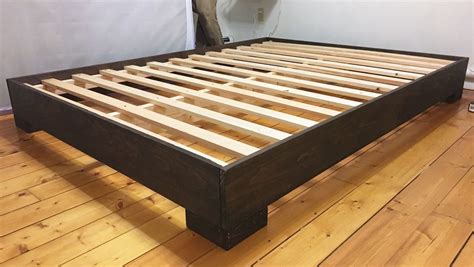 Modern Platform Bed Frame with Chunky Legs | Ana White