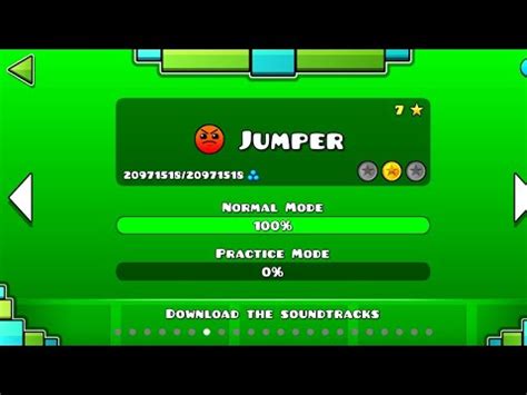 Geometry Dash Jumper level 7 Complete 100% - YouTube