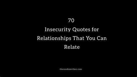 Insecurity Quotes for Relationships That You Can Relate