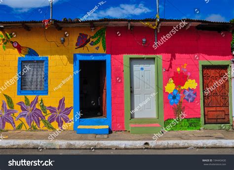 Beautiful Colored Houses Of Apaneca, El Salvador Stock Photo 194443430 ...