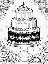 Cake Coloring Pages  Pumpkin Spice With Whipped sketch template