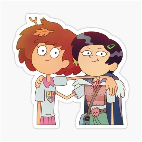 "Marcy and Anne Amphibia" Sticker by artnchfck | Redbubble