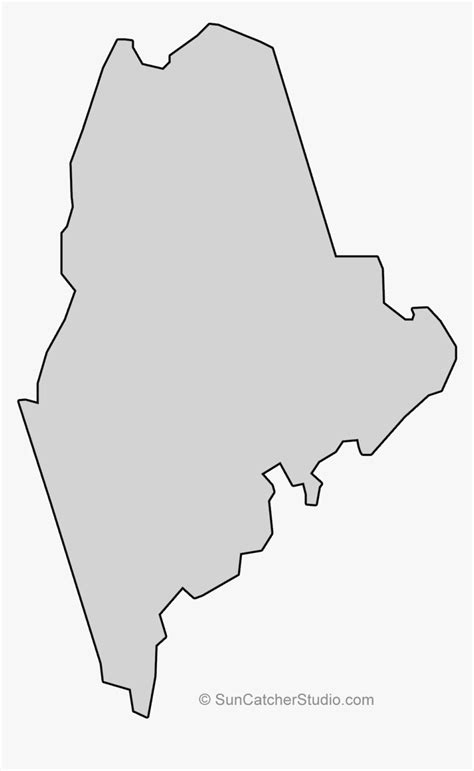 Maine State Outline , Png Download - Silhouette, Transparent Png ...