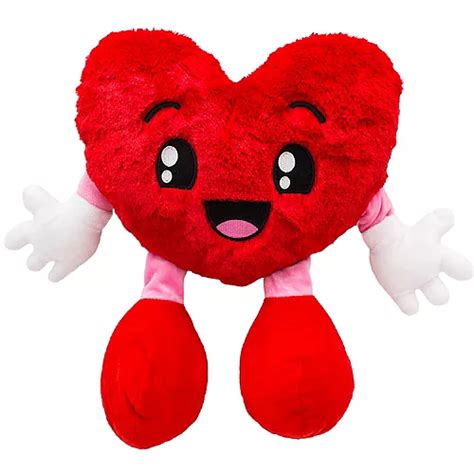 Fluffy Heart Plush 10in | Party City