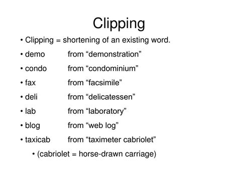 What Are The Examples Of Clipping Words | Sitelip.org