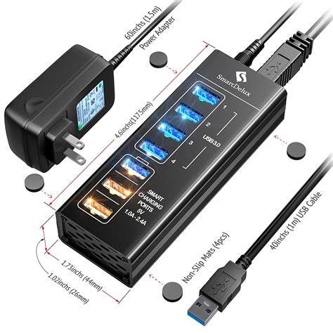 SmartDelux Powered USB Hub - 7-Port USB 3.0 Best Offer iNeedTheBestOffer.com | Best offers, best ...