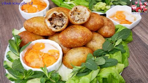 Bánh rán - Bánh rán Mặn nhân Thịt Heo, cách nhồi Bột, cách chiên sao cho... | Vietnamese cuisine ...