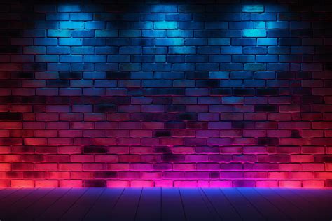 Neon Brick Wall Background Graphic by Forhadx5 · Creative Fabrica