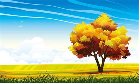 Cartoon Landscapes Trees Free vector in Encapsulated PostScript eps ( .eps ) vector illustration ...