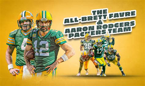 The All-Brett Favre and Aaron Rodgers Green Bay…