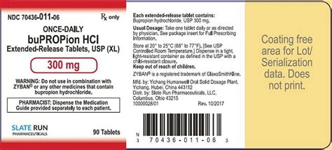 Bupropion - FDA prescribing information, side effects and uses